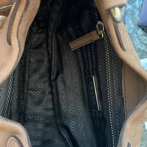 Authentic PRADA Suede Handbag - Picture 4 of 4